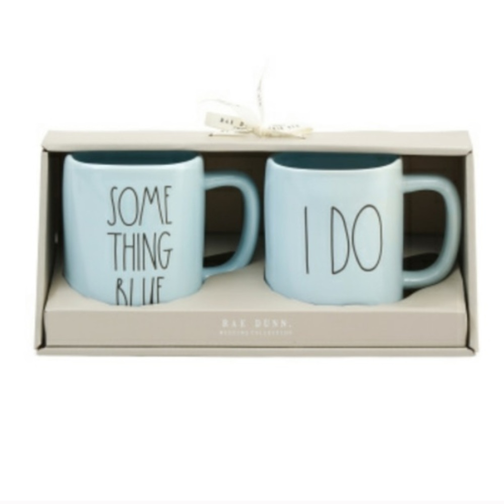 Rae Dunn Something Blue & I Do Wedding 👰 Mug Set